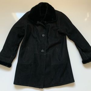 Vintage‎ Michael Hoban North Beach Leather Suede Fur Jacket Women Size 16